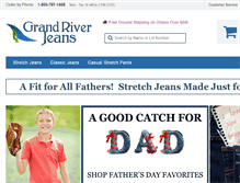 Tablet Screenshot of grandriverjeans.com